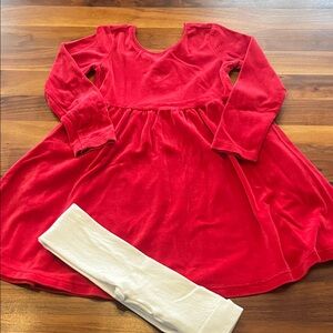 Hanna Andersson Velour Skater Dress